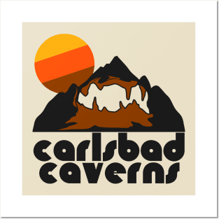 Retro Carlsbad Caverns ))(( Tourist Souvenir National Park Design Posters and Art